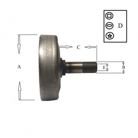 Clutch drum brushcutter Universal 3109 (2801)